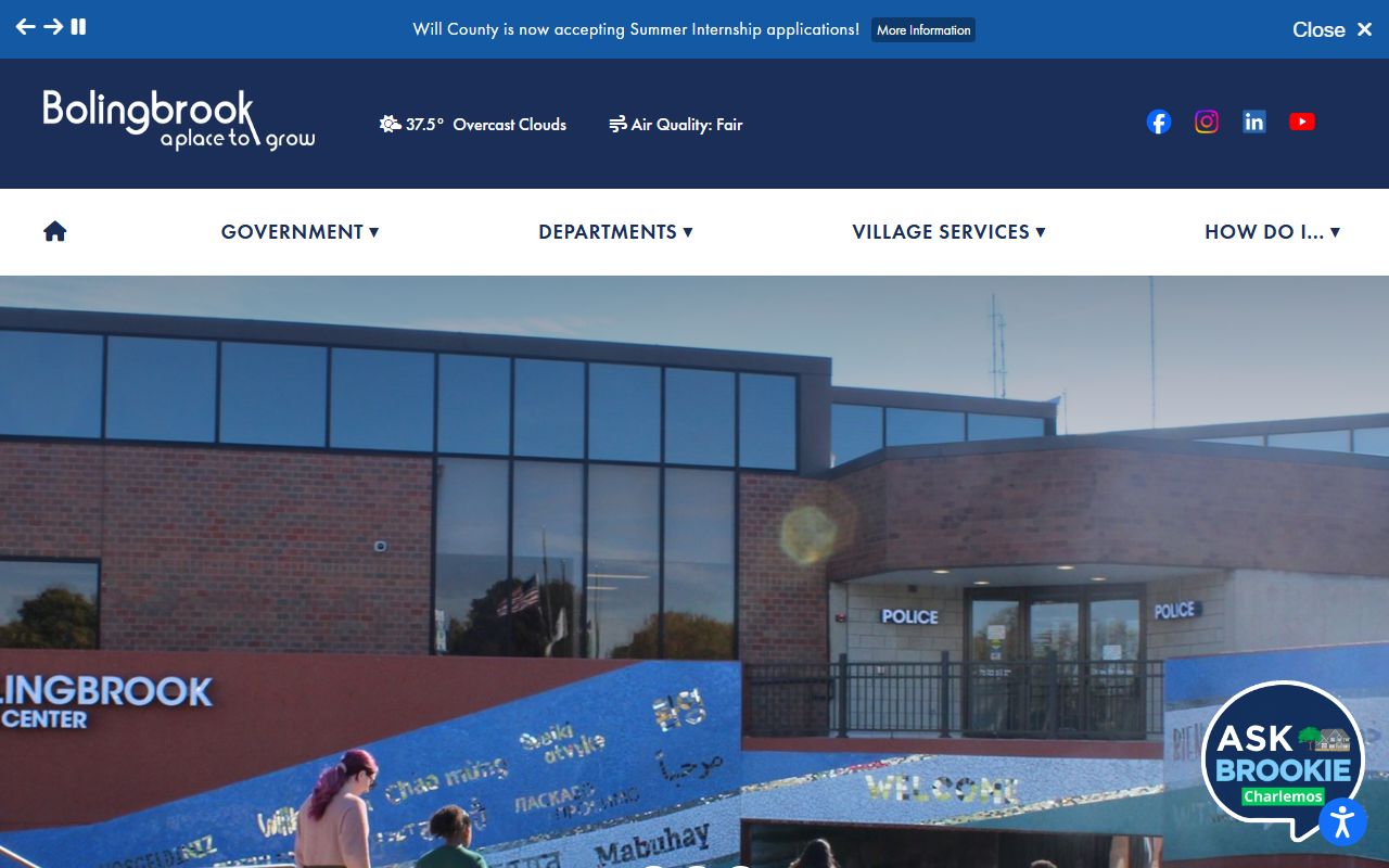 Bolingbrook official village website for unclaimed money resources