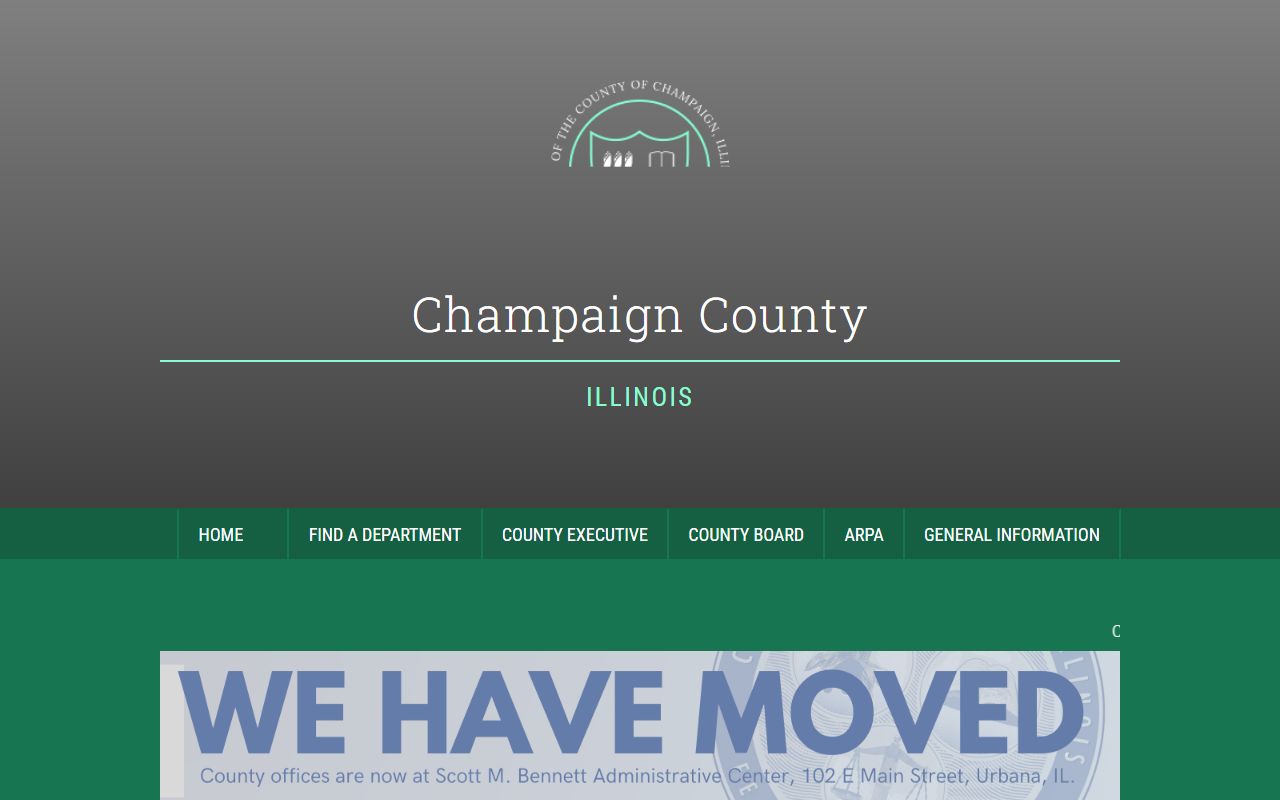 Champaign County official website for finding unclaimed money resources