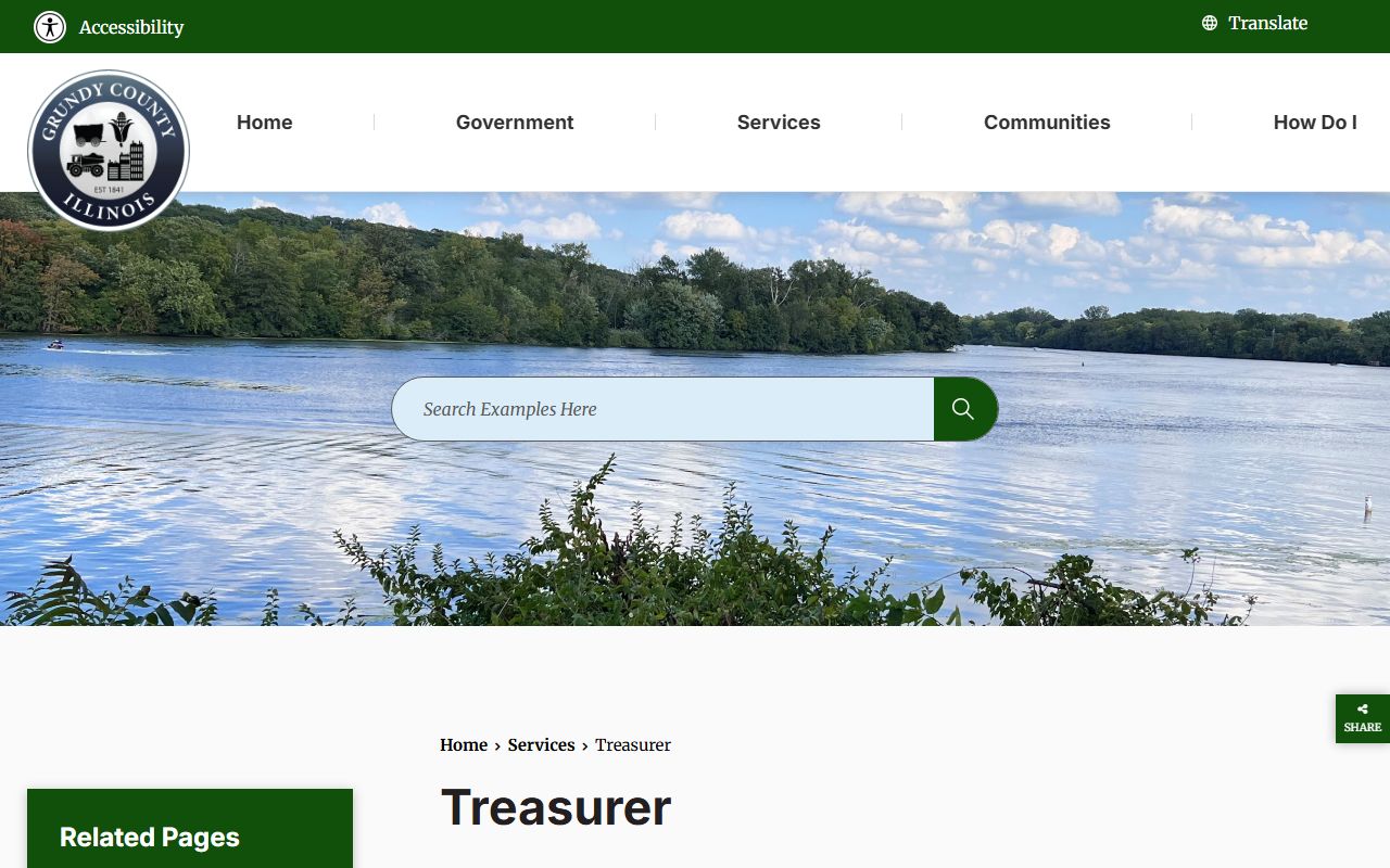 Grundy County unclaimed money treasurer page