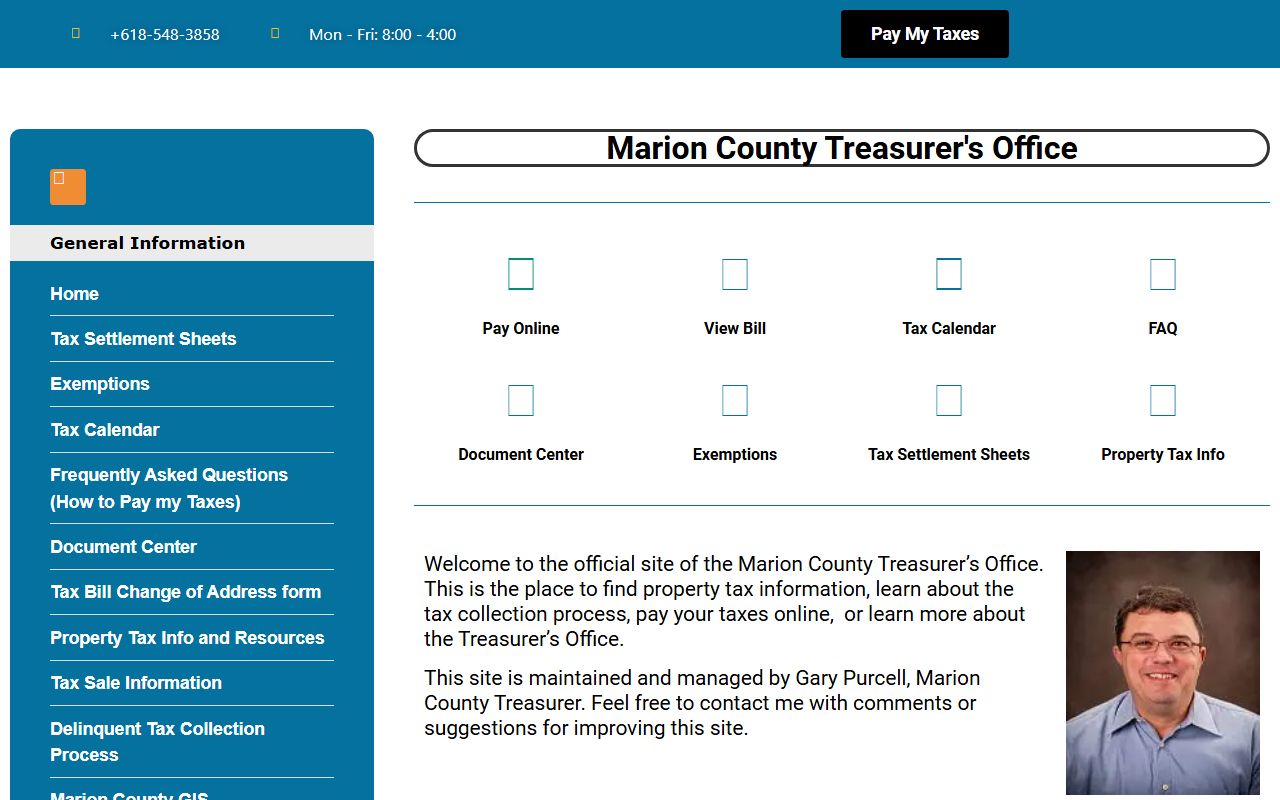 Marion County Illinois unclaimed money treasurer office