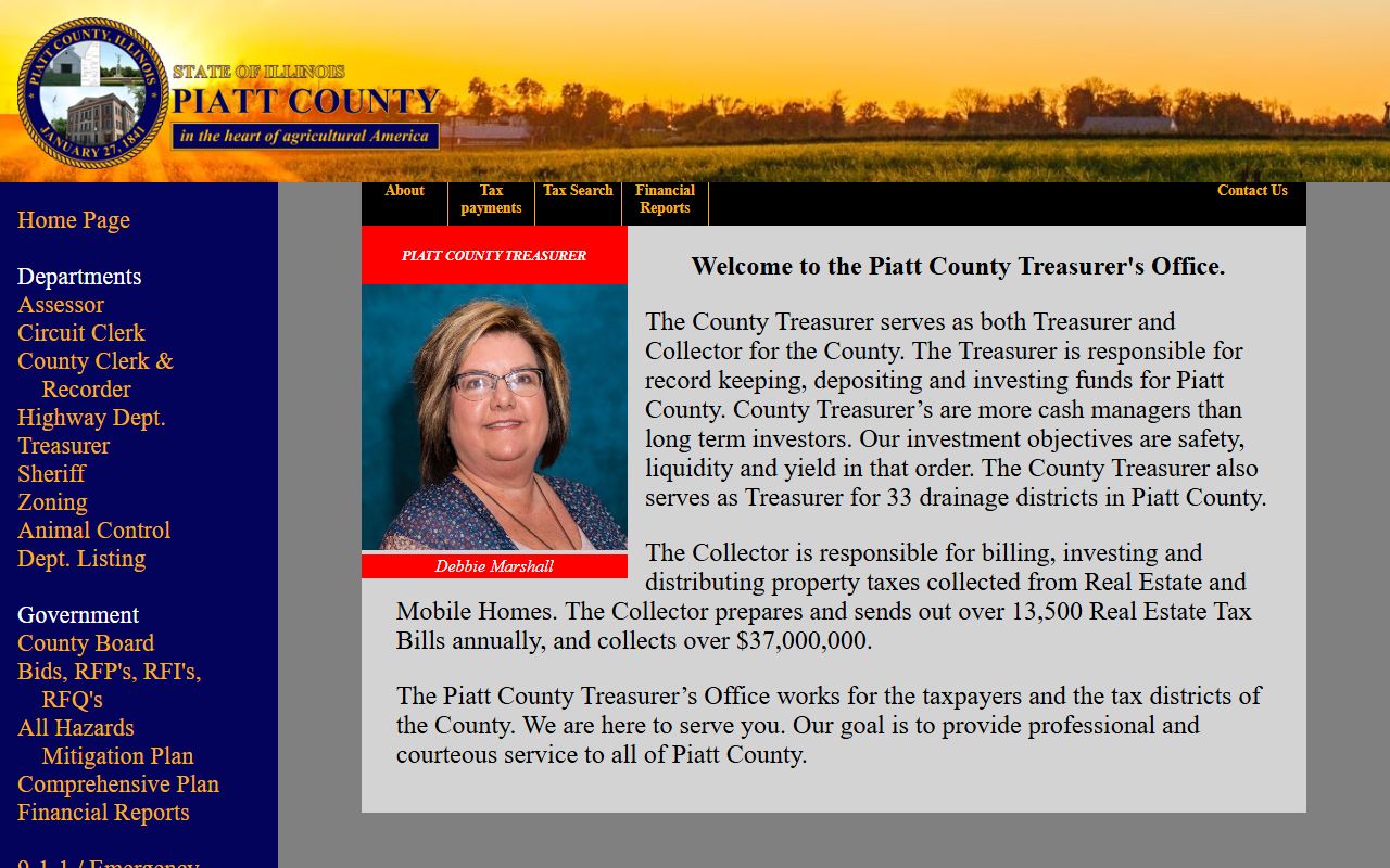 Piatt County Illinois unclaimed money treasurer office