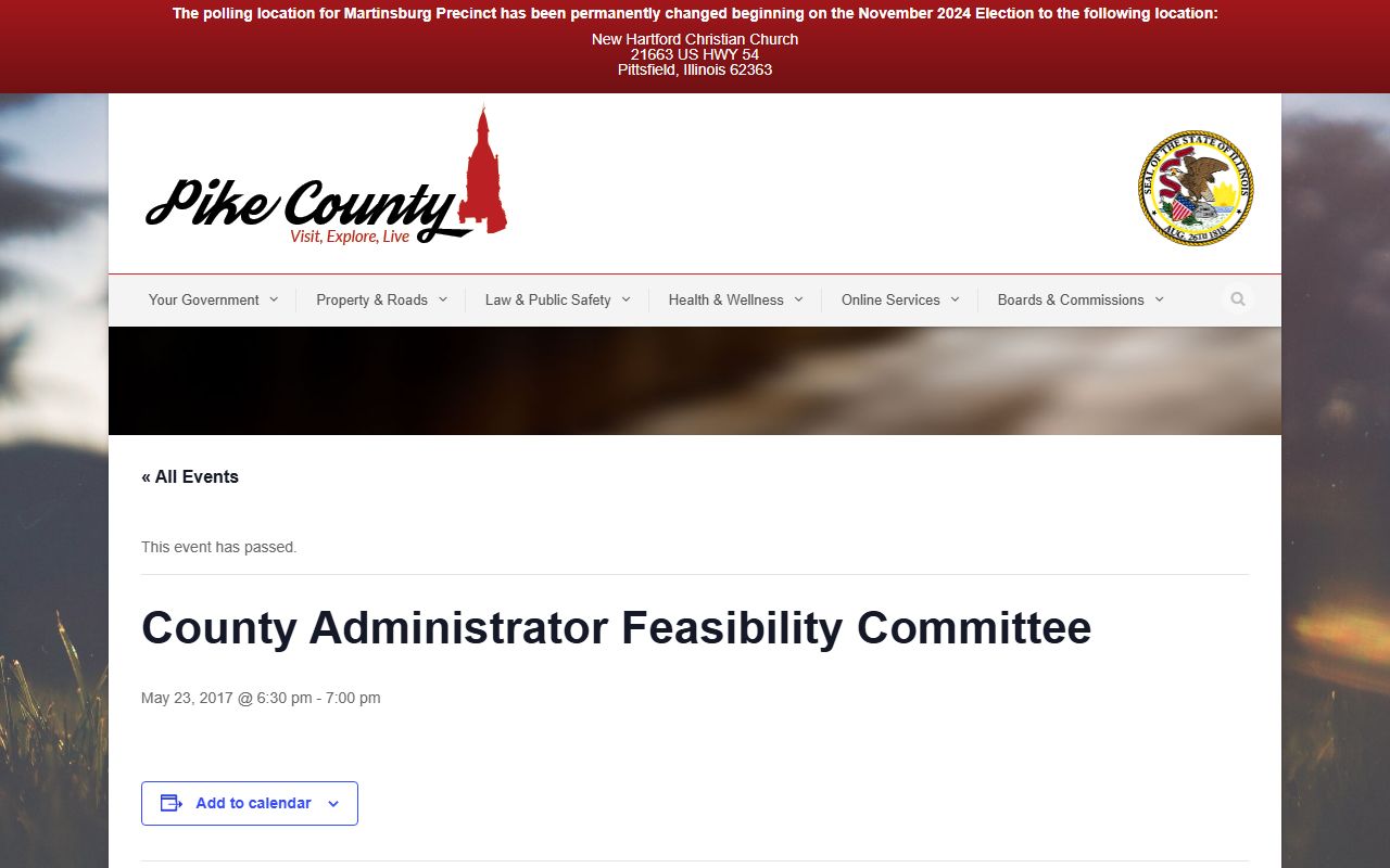 Pike County Illinois unclaimed money treasurer office