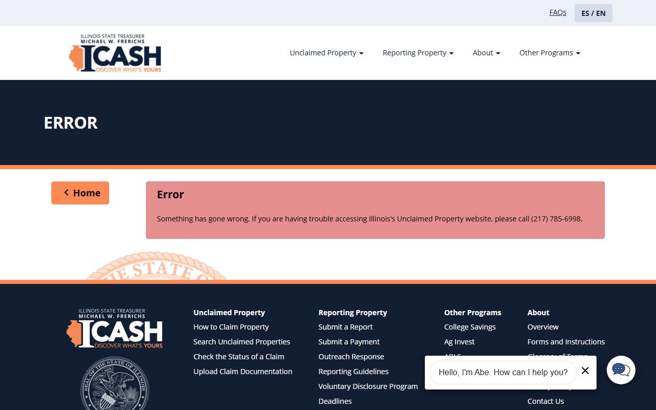 Illinois unclaimed money step by step claim instructions